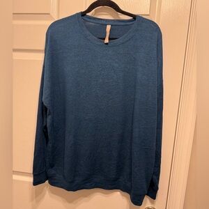 Athleta Charcoal Blue Long Sleeve Top